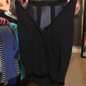 Naked zebra open back tank top